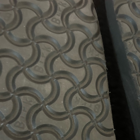 Papillio by BIRKENSTOCK Big Buckle Shearling Platform Sandal Black 41 - Picture 4 of 5